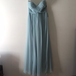Donna Morgan Teal Gray Blue Formal Never worn
